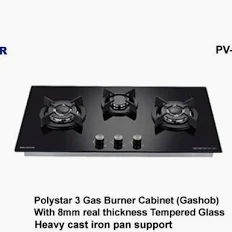 POLYSTAR GAS HOBB 3 BURNNERS PV-JY3802